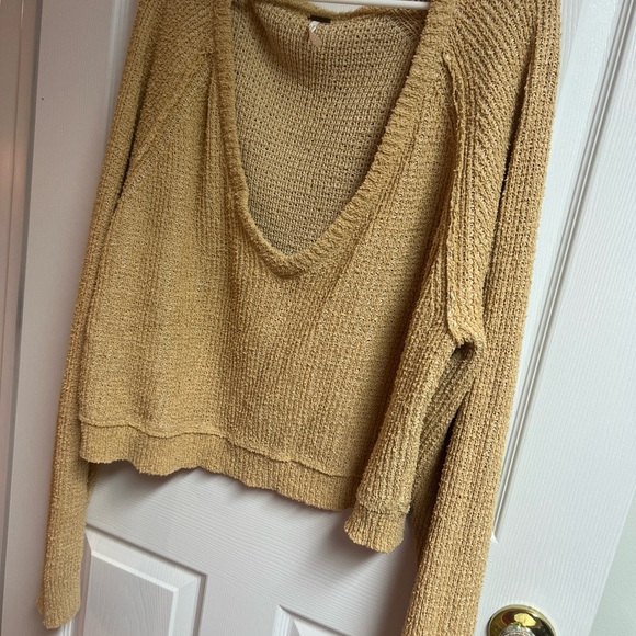 Free People Deep V neck sweater - Picture 2 of 3